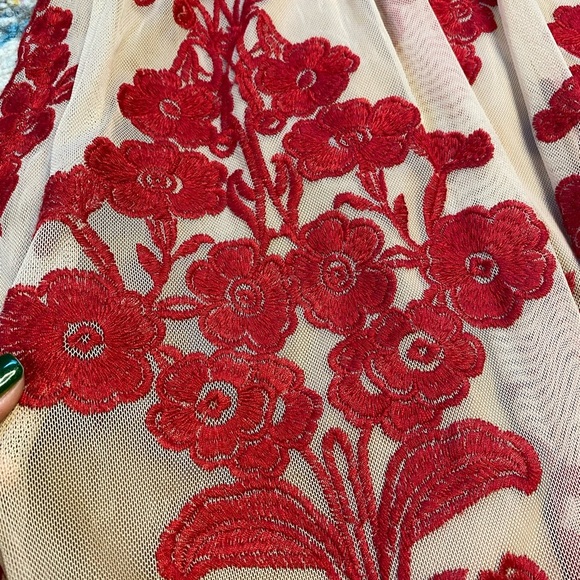 For Love And Lemon Temecula Embroidered Mini Dress Size XS - Picture 5 of 10